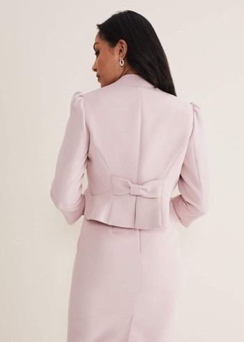 Phase Eight Petite Isabella Bow Jackets Rose Australia | DP6892134